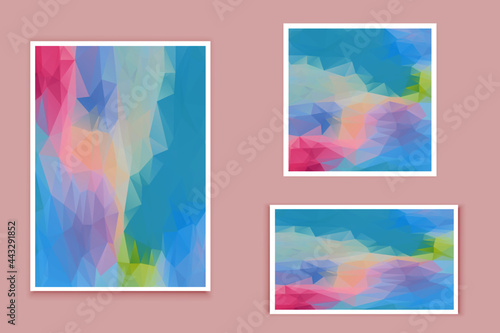 abstract textured polygonal background vector. Blurry triangle design. The pattern can be used for the background.