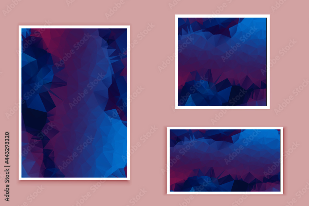 Naklejka premium abstract textured polygonal background vector. Blurry triangle design. The pattern can be used for the background.