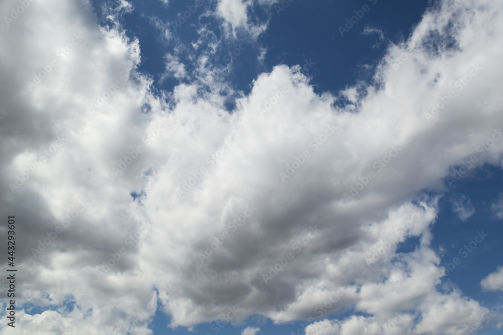Beautiful clouds in the sky. The cumulus clouds are high in the air. Beautiful clouds in the sky. The cumulus clouds are high in the air.