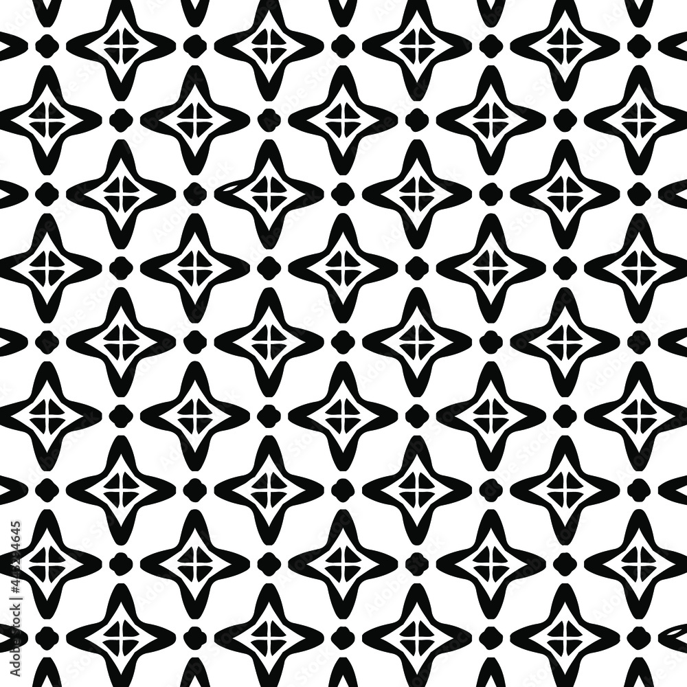 floral seamless pattern background.Geometric ornament for wallpapers and backgrounds. Black and white pattern. floral seamless pattern background.Geometric ornament for wallpapers and backgrounds. Black and white pattern.