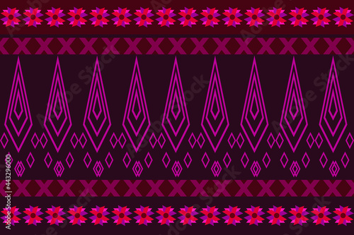Geometric ethnic pattern design for clothing background silk wallpaper fabric