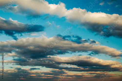 blue sky with clouds