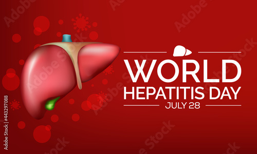 World Hepatitis day is observed every year on July 28, When the liver is inflamed or damaged, its function can be affected and certain medical conditions can cause hepatitis. Vector illustration.