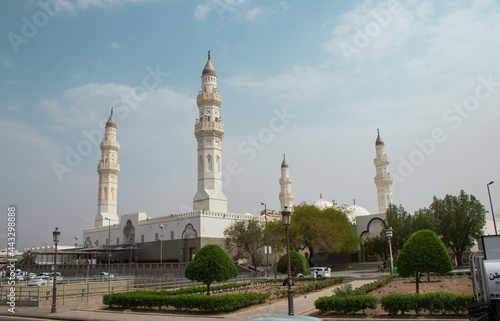 The Quba Mosque in Medina. It is the first mosque in Islam. Masjid Kuba photo