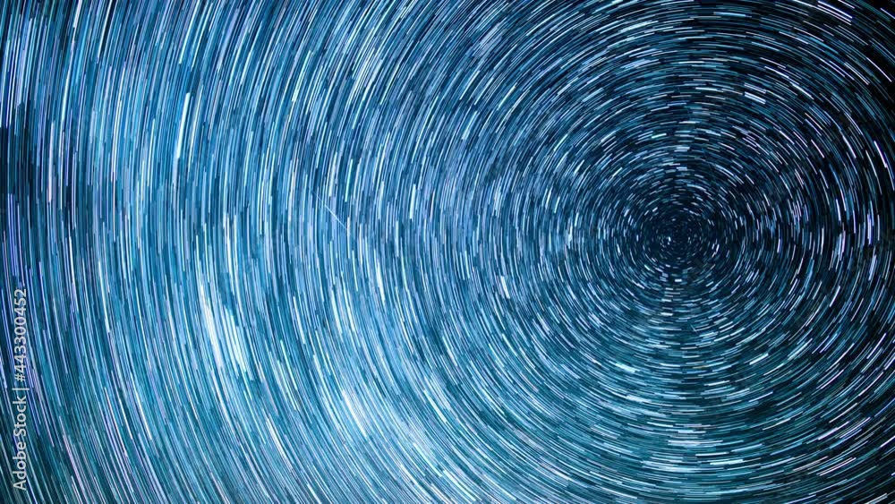 Polaris North Star Startrails Spring Season Astrophotography Time Lapse Polaris North Star Startrails Spring Season Astrophotography Time Lapse