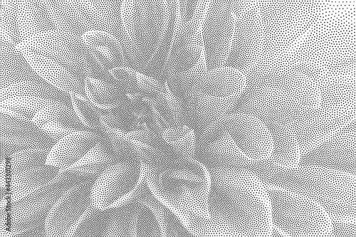 Stipple Technique Abstract Background with Natural Elements