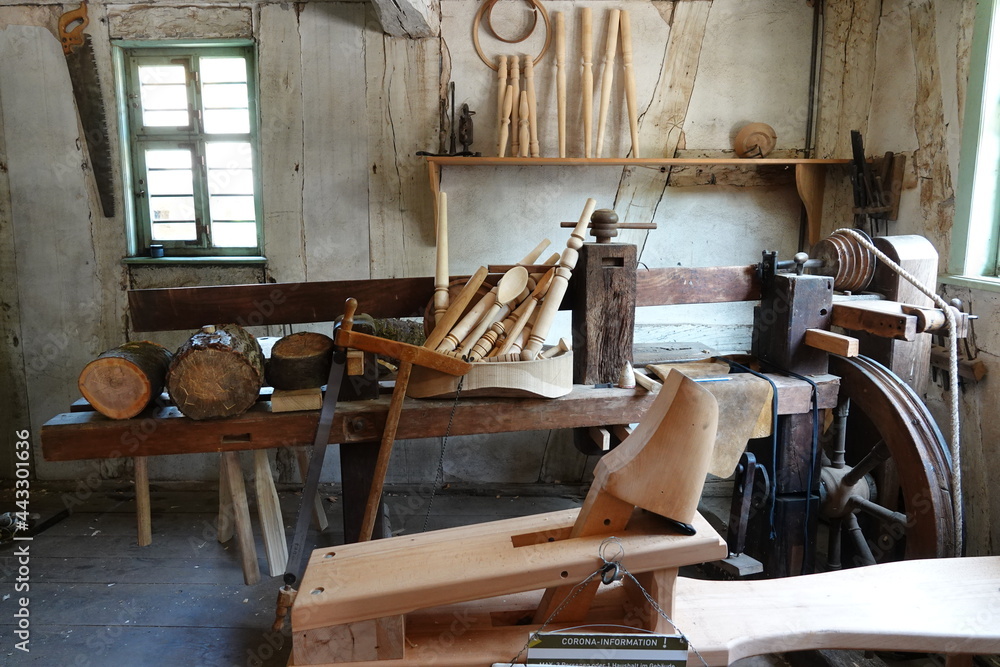 Very old hand carpentry workshop Very old hand carpentry workshop