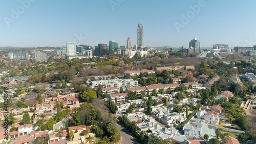 Aerial Footage Sandton Johannesburg South Africa, Tallest building in Africa
