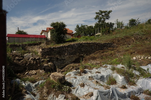 remains of stronghold prislava in nufaru, tulcea county, romania photo