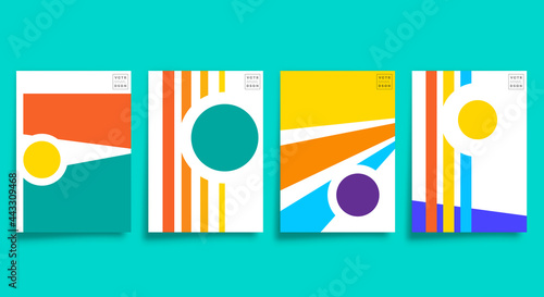 Minimal modern art design for cards, poster, flyer, brochure cover, abstract background, wallpaper, typography, or other printing products. Vector illustration