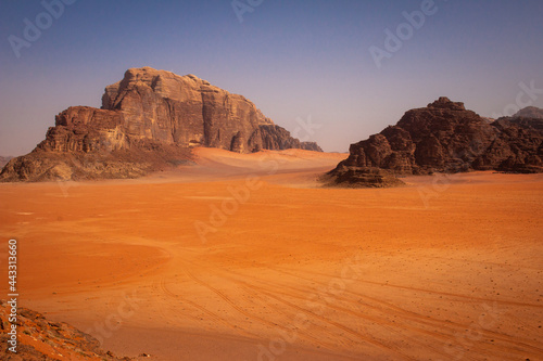 Hiking in the Wadi Rum desert  early April  Jordan