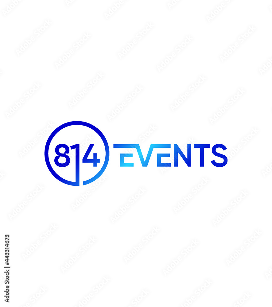 814 Events creative modern vector logo template 814 Events creative modern vector logo template