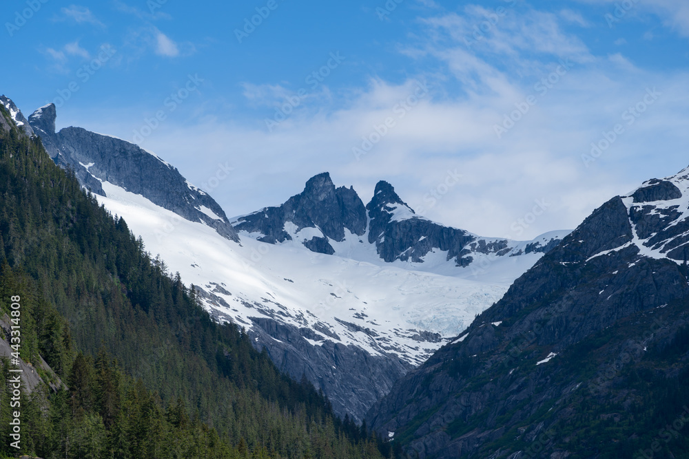 Mountains and glaciers near Petersburg, Alaska Mountains and glaciers near Petersburg, Alaska