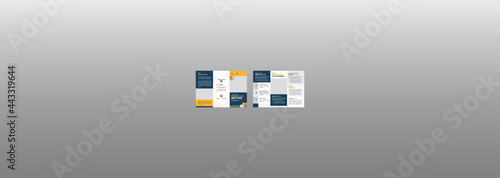 Creative Modern Corporate Business Trifold Brochure Template Design Layout