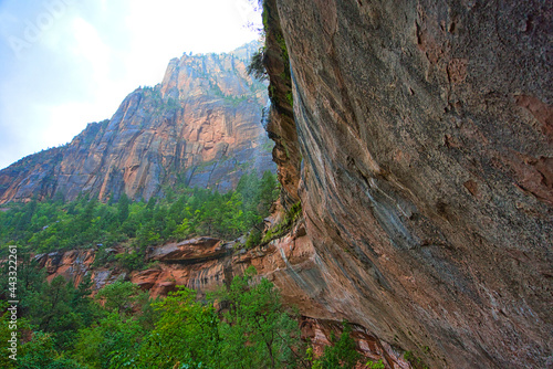 Zion National Park includes mountains, rivers, canyons, and natural arches.