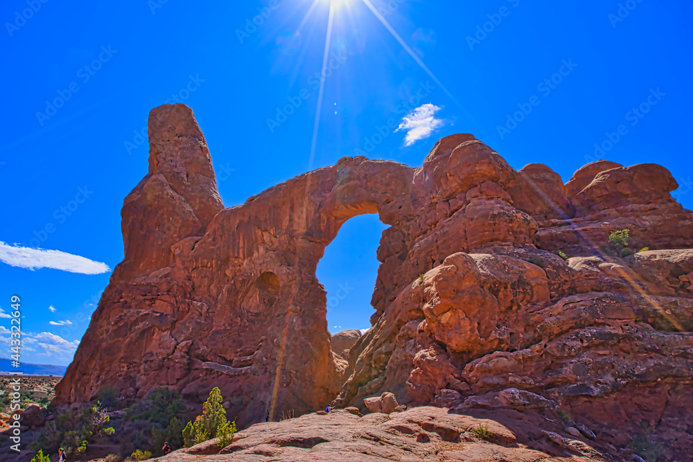 More than 2,000 natural sandstone arches are located in Arches National Park.