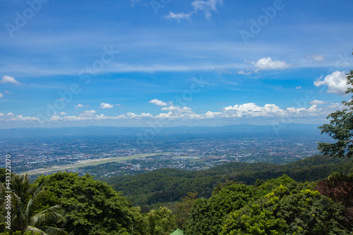Chiang Mai view from the top of Doisuthep 