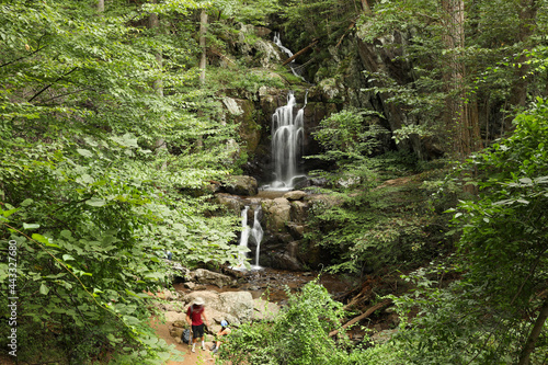Tableau sur toile Doyles Falls Shenandoah National Park Waterfall Virginia Hikers
