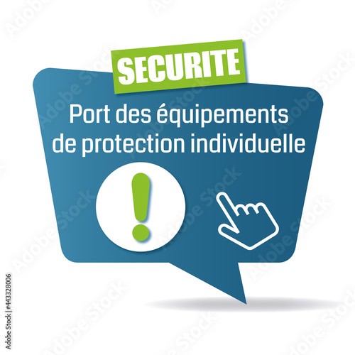 Logo port des équipements de protection individuelle.