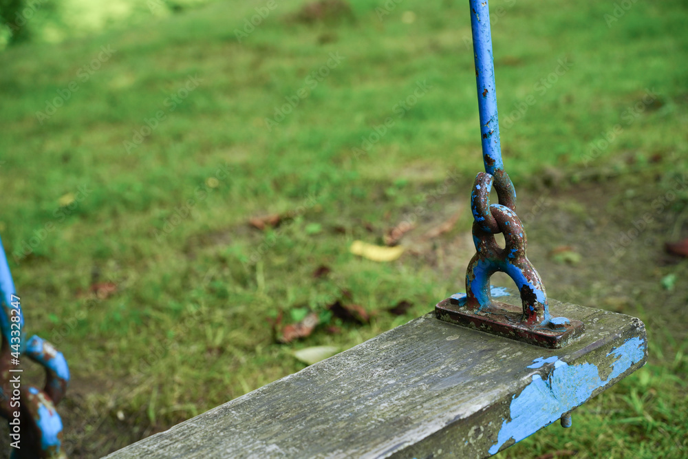 Naklejka premium 福島県石川郡浅川町の城山公園の遊具