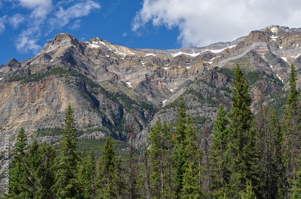 Gigantic Mountain in Jasper National Park