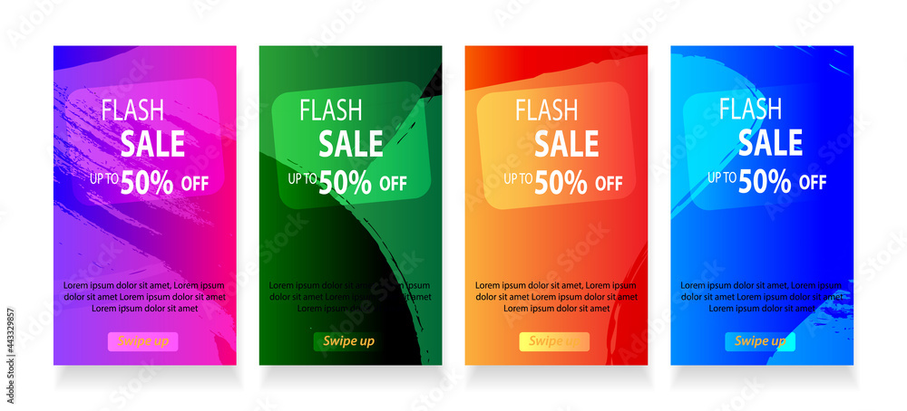 abstract mobile for flash sale banners. Sale banner template design, Flash sale special offer set - vector abstract mobile for flash sale banners. Sale banner template design, Flash sale special offer set - vector