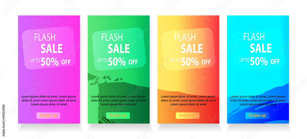 abstract mobile for flash sale banners. Sale banner template design, Flash sale special offer set - vector abstract mobile for flash sale banners. Sale banner template design, Flash sale special offer set - vector