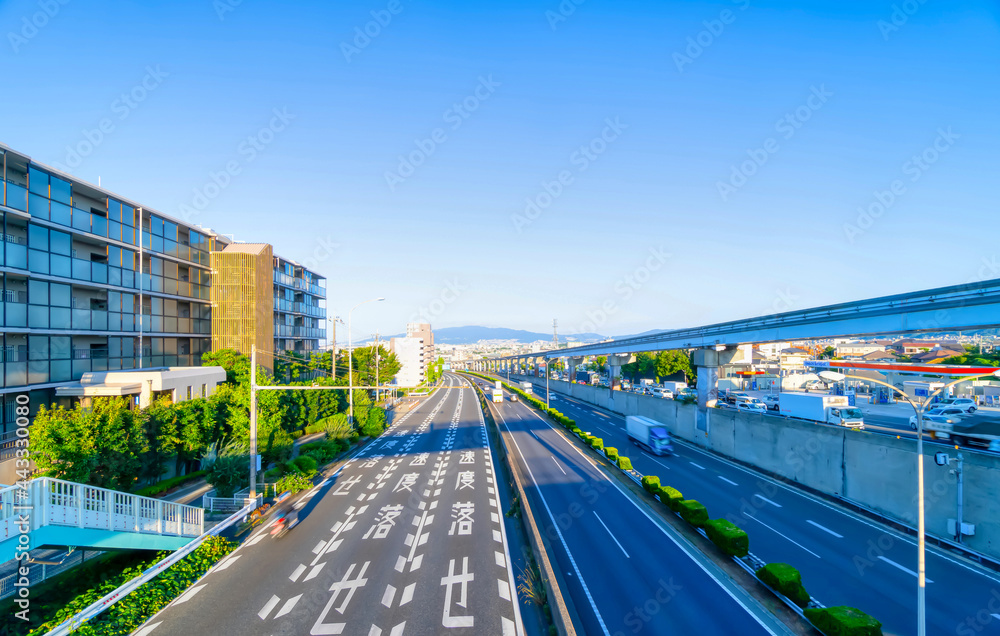 大阪　中国自動車道　大阪モノレール