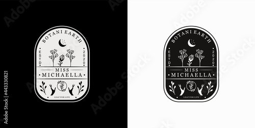 Hand Drawn Beauty  And Botanical Logo Template