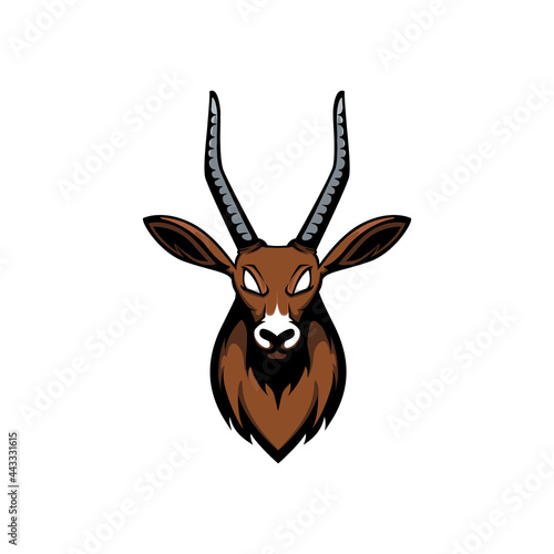 Antelope head vector design