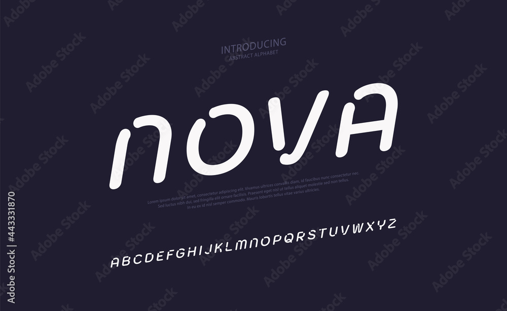 Future minimal alphabet font. Typography urban style fonts for sport, technology, digital, aplication, movie logo design