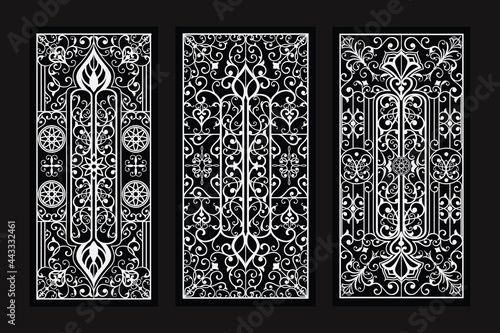 Vertical decorative Panel ornament designs