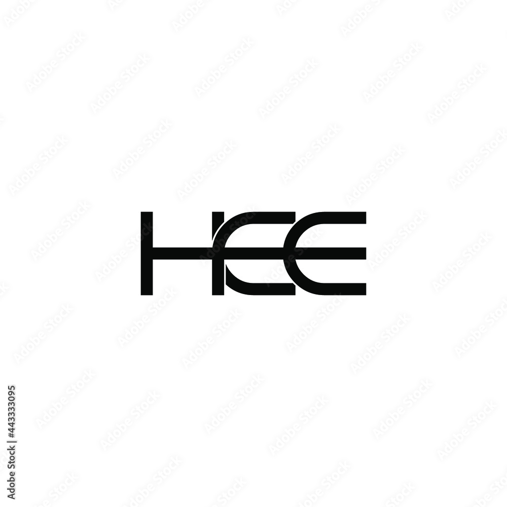 hee letter original monogram logo design hee letter original monogram logo design