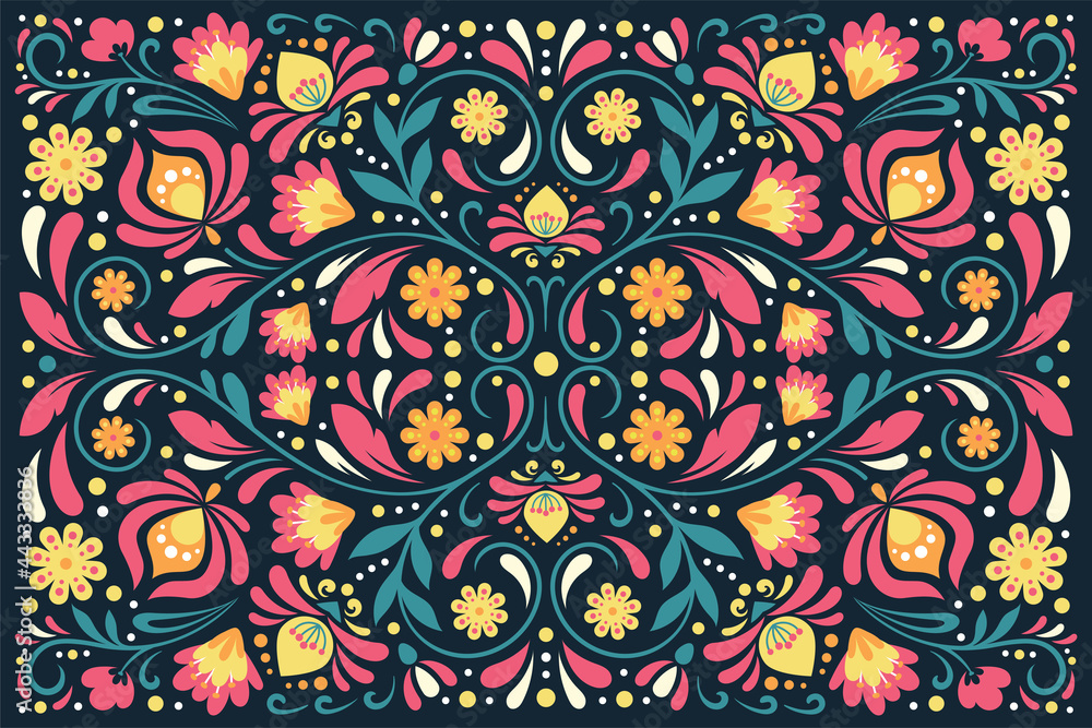 Flat design colorful mexican background Flat design colorful mexican background