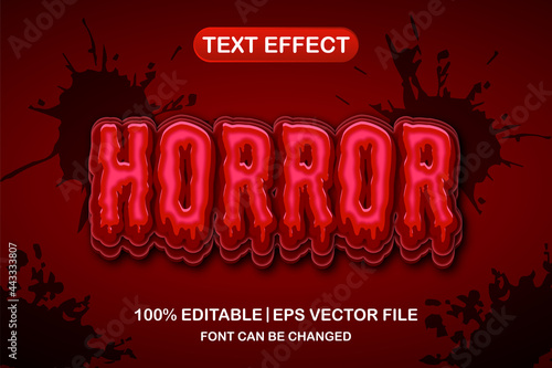horror 3d editable text effect