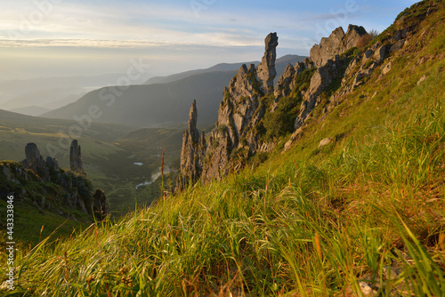 Shpyci in Carpathian Mountains, Ukraine photo