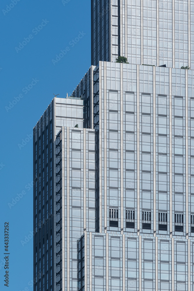 Exterior of modern building. Architecture abstract background Exterior of modern building. Architecture abstract background