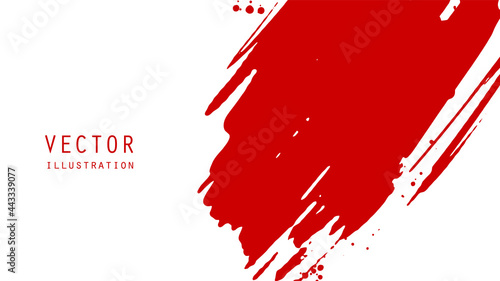 Abstract ink brush banners with grunge effect