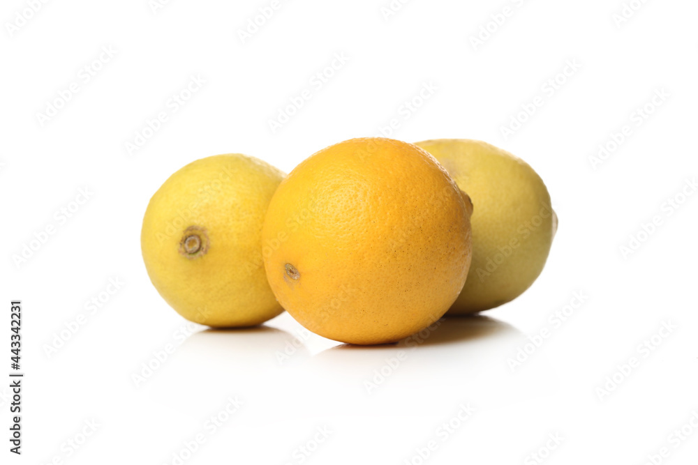 Food on a white background Food on a white background