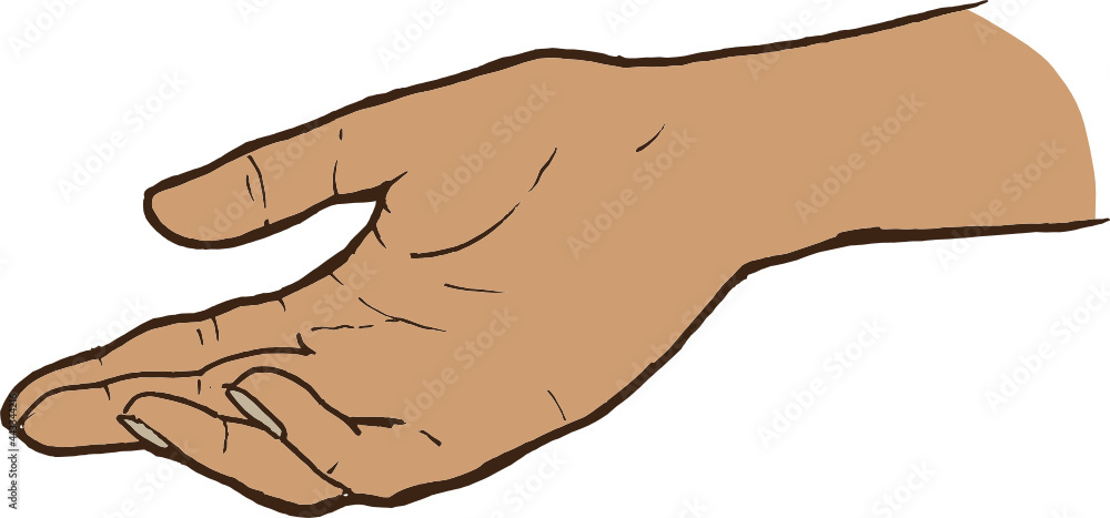 woman hand gesture. Hand-drawn Vector Illustration woman hand gesture. Hand-drawn Vector Illustration
