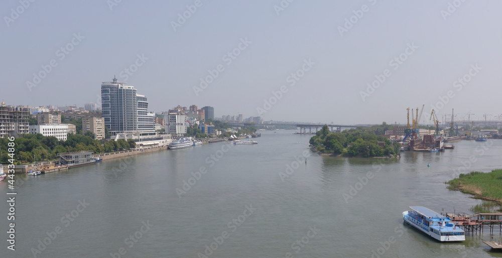 The city of Rostov-on-Don on a hot July afternoon