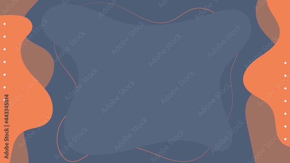 Grey Orange Flat Abstract Liquid Shapes Background. Can Be Used For Banner, Poster. Motion Or Presentation Template. Grey Orange Flat Abstract Liquid Shapes Background. Can Be Used For Banner, Poster. Motion Or Presentation Template.