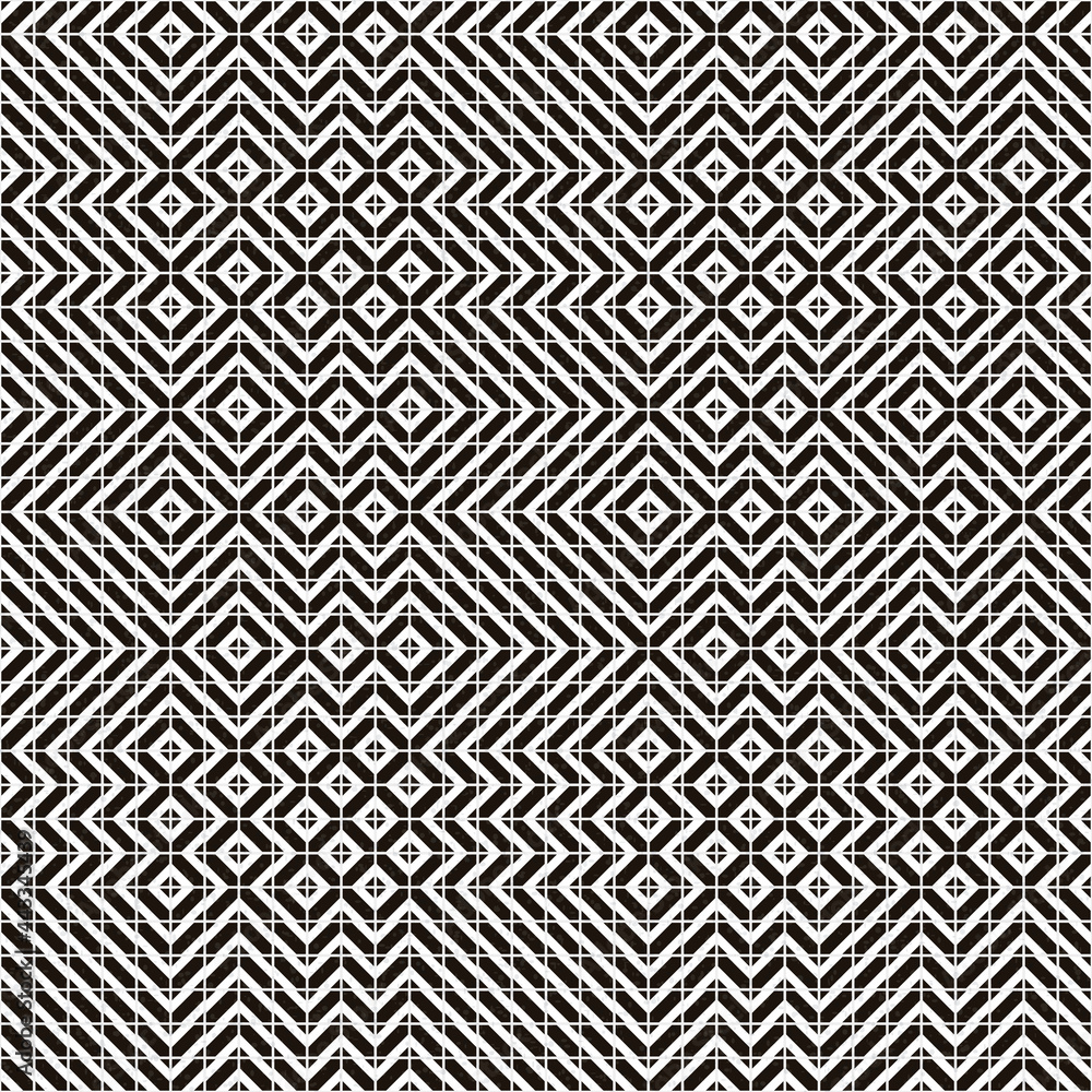 Abstract Geometric Pattern generative computational art illustration