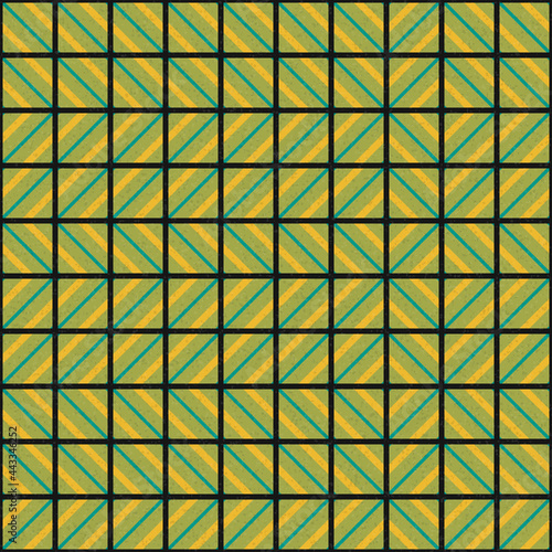 Abstract Geometric Pattern generative computational art illustration