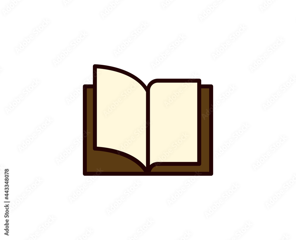 Open book line icon. High quality outline symbol for web design or mobile app. Thin line sign for design logo. Color outline pictogram on white background Open book line icon. High quality outline symbol for web design or mobile app. Thin line sign for design logo. Color outline pictogram on white background
