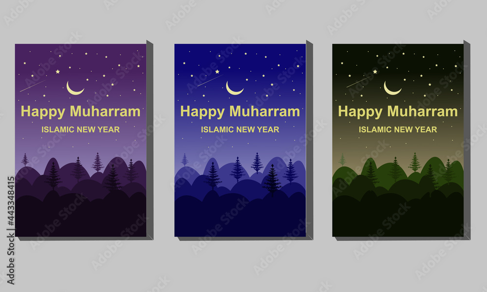 Islamic new year flyer design template