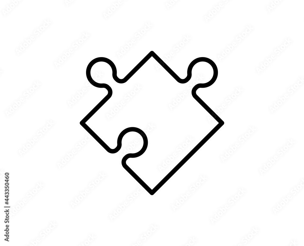 Puzzle line icon Puzzle line icon