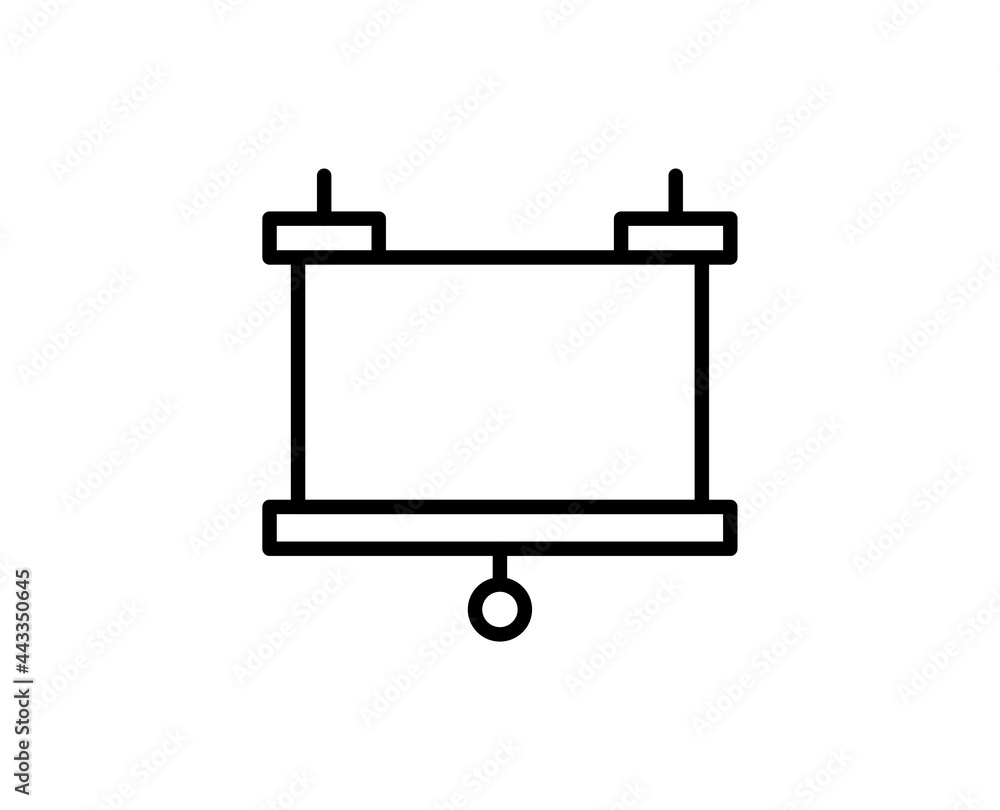 Presentation board line icon Presentation board line icon