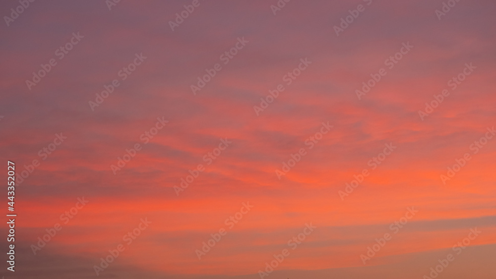 beautiful crimson sunrise, morning sky background