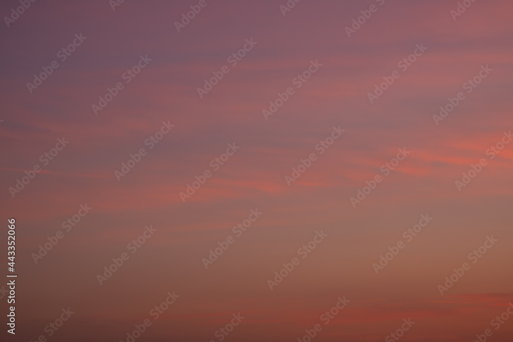 soft morning sky dark sunrise  pink crimson color